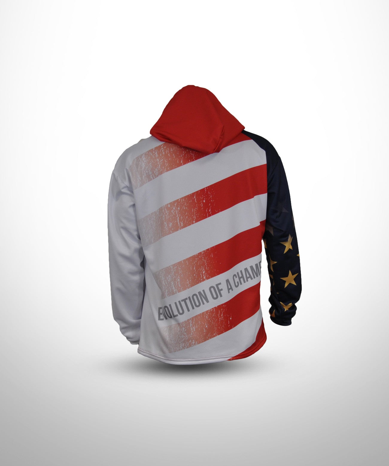 Sublimated Draw String Hoodie Back