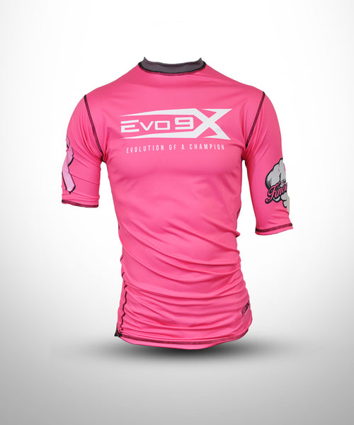 EVO9X Hope Breast Cancer Awareness Striped Jersey Pink/Black Large