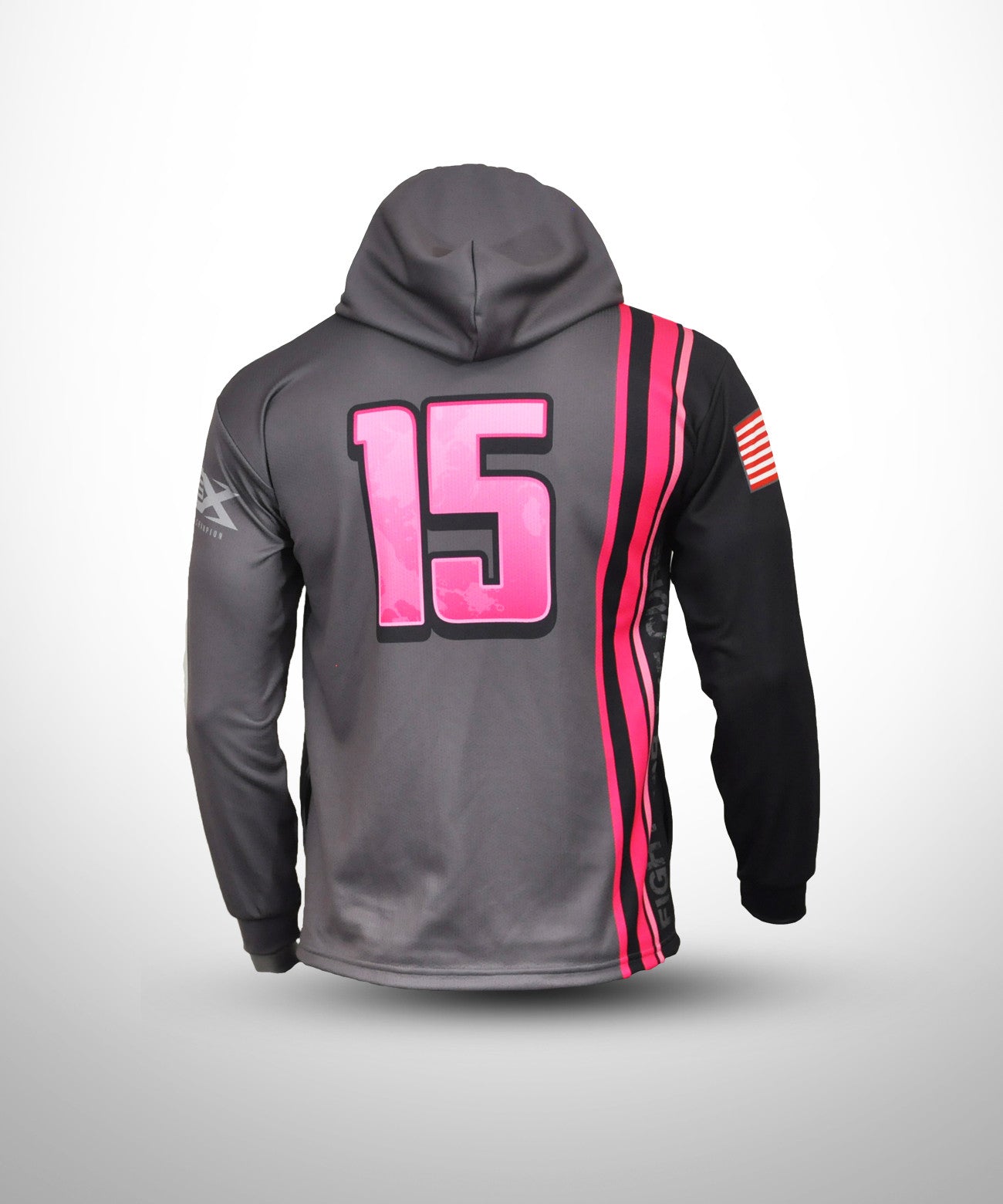 EVO9X Store EVO9X Full Sublimated Breast Cancer Awareness Jersey Fight Like A Girl XLarge