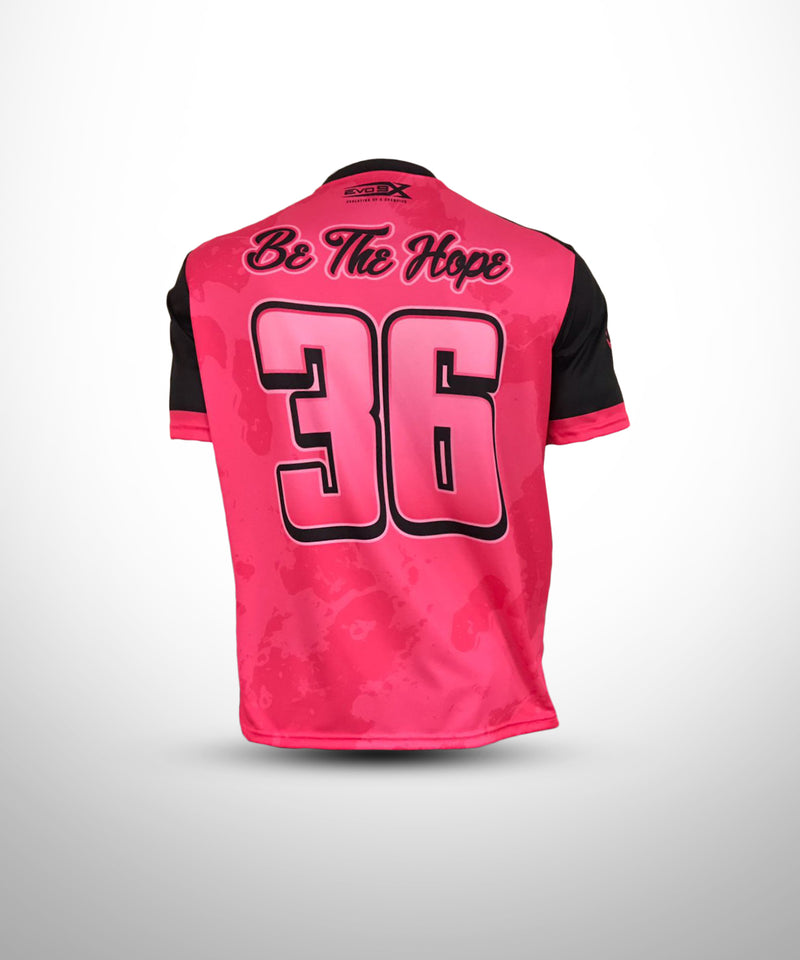 Sublimated Breast Cancer Awareness Jersey Back