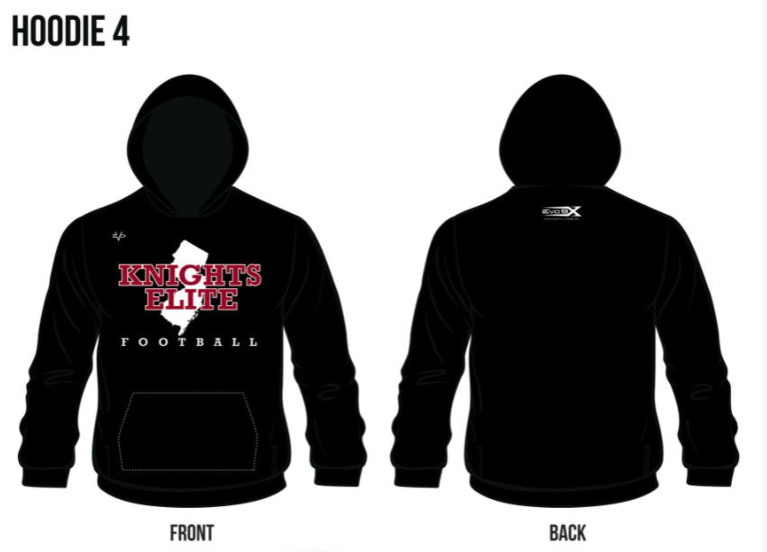 EVO9X Store Manalapan Braves Football Sublimated Hoodie 2X-Large