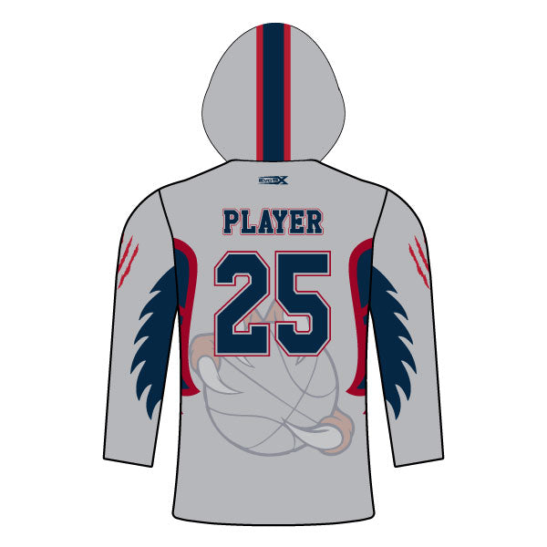 BASKETBALL Sublimated T-Shirt Hoodie Back