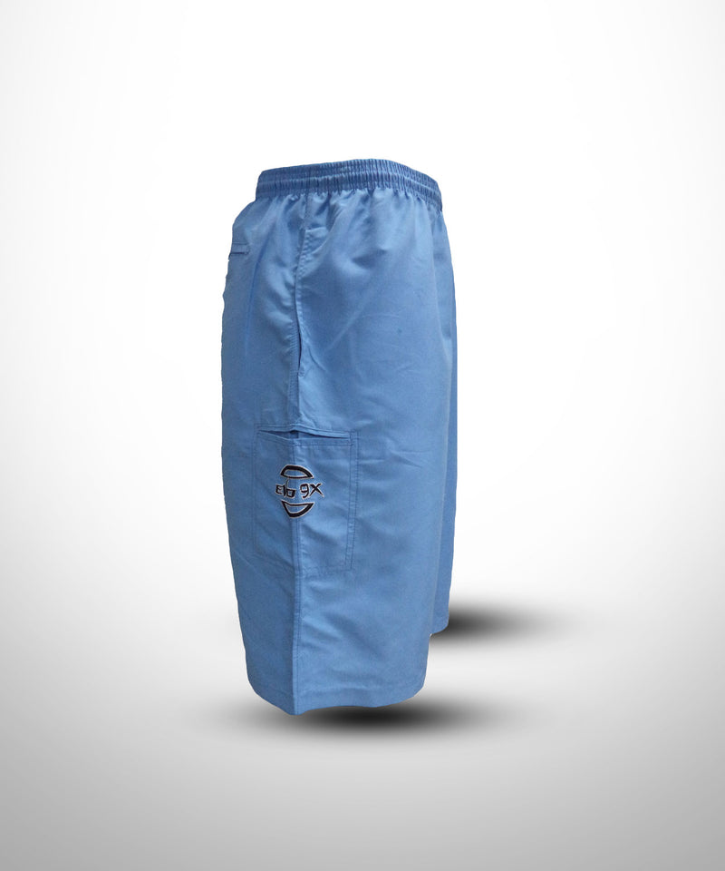 Sky Blue Semi Micro Fiber Shorts K9 for Warriors - Evo9x Store