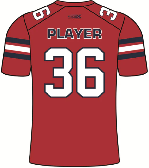 Sublimated Fan Jersey Red Back