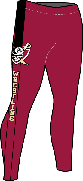 WRESTLING CLUB Sublimated Tights Cardinal