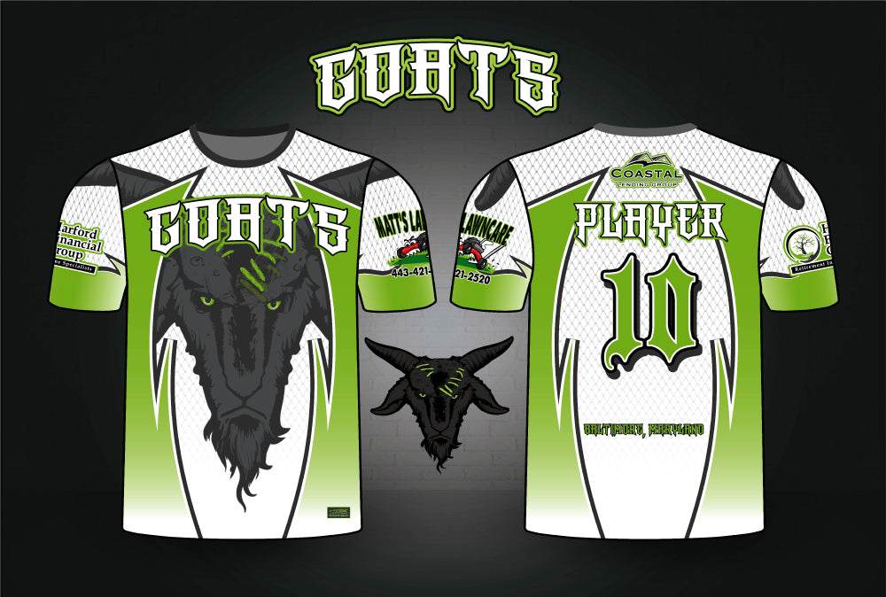 GOATS Softball Sublimated Crew Neck Player Uniforms (SET OF 4) – EVO9XSTORE