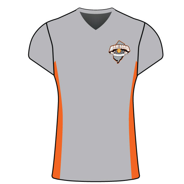 Sublimated Cap Sleeves Jersey Grey